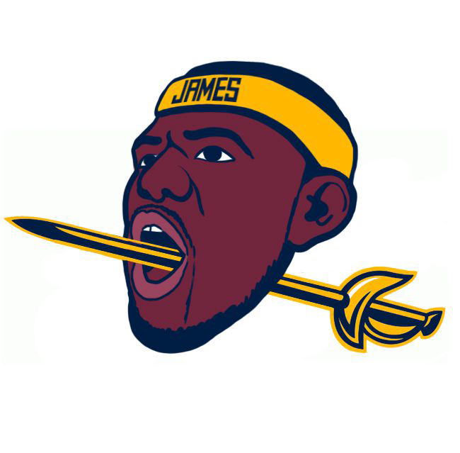 Cleveland Cavaliers James Logo iron on heat transfer
